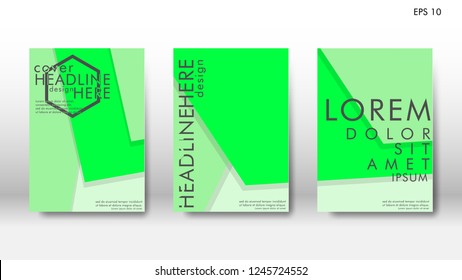 Abstract cover with hexagon elements. book design concept. Futuristic business layout. Digital poster template. Design Vector - eps10