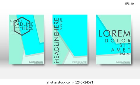 Abstract cover with hexagon elements. book design concept. Futuristic business layout. Digital poster template. Design Vector - eps10