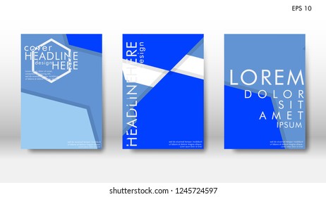 Abstract cover with hexagon elements. book design concept. Futuristic business layout. Digital poster template. Design Vector - eps10