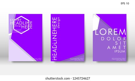 Abstract cover with hexagon elements. book design concept. Futuristic business layout. Digital poster template. Design Vector - eps10