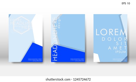 Abstract cover with hexagon elements. book design concept. Futuristic business layout. Digital poster template. Design Vector - eps10