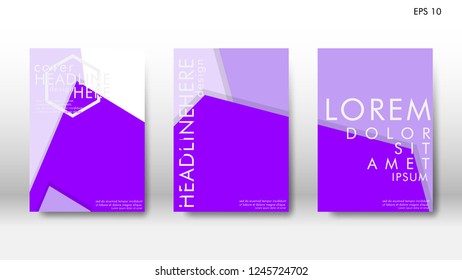 Abstract cover with hexagon elements. book design concept. Futuristic business layout. Digital poster template. Design Vector - eps10
