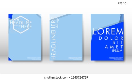 Abstract cover with hexagon elements. book design concept. Futuristic business layout. Digital poster template. Design Vector - eps10