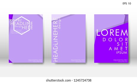 Abstract cover with hexagon elements. book design concept. Futuristic business layout. Digital poster template. Design Vector - eps10