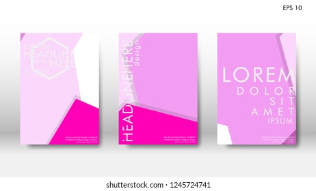 Abstract cover with hexagon elements. book design concept. Futuristic business layout. Digital poster template. Design Vector - eps10