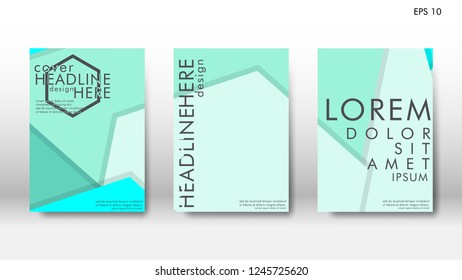 Abstract cover with hexagon elements. book design concept. Futuristic business layout. Digital poster template. Design Vector - eps10