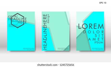 Abstract cover with hexagon elements. book design concept. Futuristic business layout. Digital poster template. Design Vector - eps10