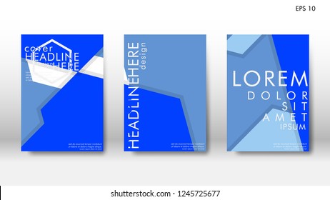 Abstract cover with hexagon elements. book design concept. Futuristic business layout. Digital poster template. Design Vector - eps10