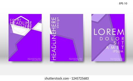 Abstract cover with hexagon elements. book design concept. Futuristic business layout. Digital poster template. Design Vector - eps10