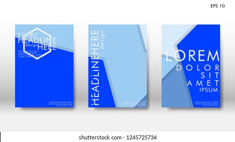 Abstract cover with hexagon elements. book design concept. Futuristic business layout. Digital poster template. Design Vector - eps10