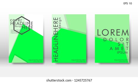 Abstract cover with hexagon elements. book design concept. Futuristic business layout. Digital poster template. Design Vector - eps10