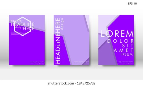 Abstract cover with hexagon elements. book design concept. Futuristic business layout. Digital poster template. Design Vector - eps10
