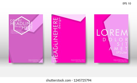 Abstract cover with hexagon elements. book design concept. Futuristic business layout. Digital poster template. Design Vector - eps10