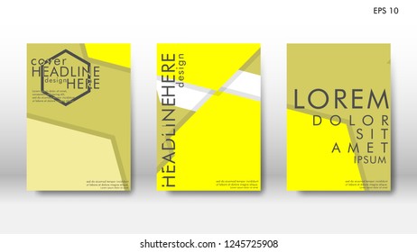 Abstract cover with hexagon elements. book design concept. Futuristic business layout. Digital poster template. Design Vector - eps10