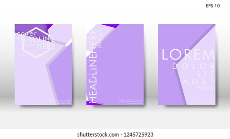 Abstract cover with hexagon elements. book design concept. Futuristic business layout. Digital poster template. Design Vector - eps10
