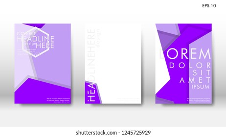 Abstract cover with hexagon elements. book design concept. Futuristic business layout. Digital poster template. Design Vector - eps10