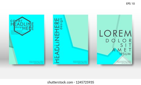 Abstract cover with hexagon elements. book design concept. Futuristic business layout. Digital poster template. Design Vector - eps10