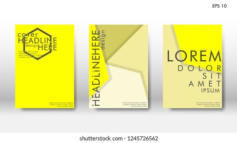 Abstract cover with hexagon elements. book design concept. Futuristic business layout. Digital poster template. Design Vector - eps10