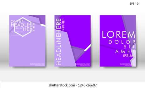 Abstract cover with hexagon elements. book design concept. Futuristic business layout. Digital poster template. Design Vector - eps10