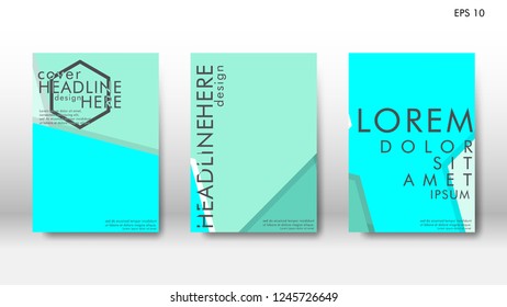 Abstract cover with hexagon elements. book design concept. Futuristic business layout. Digital poster template. Design Vector - eps10