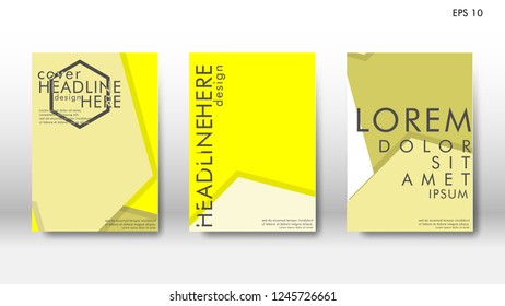 Abstract cover with hexagon elements. book design concept. Futuristic business layout. Digital poster template. Design Vector - eps10