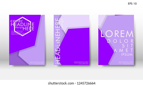 Abstract cover with hexagon elements. book design concept. Futuristic business layout. Digital poster template. Design Vector - eps10