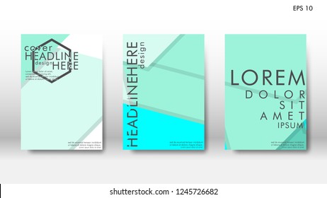 Abstract cover with hexagon elements. book design concept. Futuristic business layout. Digital poster template. Design Vector - eps10