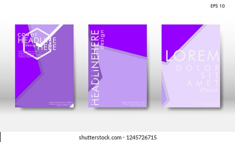 Abstract cover with hexagon elements. book design concept. Futuristic business layout. Digital poster template. Design Vector - eps10
