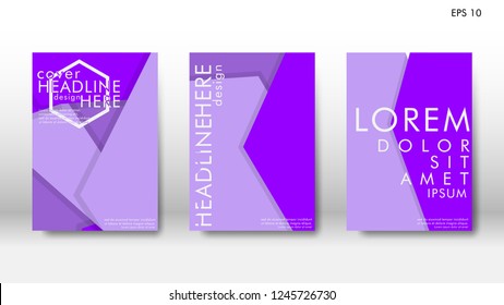 Abstract cover with hexagon elements. book design concept. Futuristic business layout. Digital poster template. Design Vector - eps10