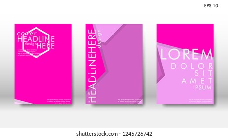 Abstract cover with hexagon elements. book design concept. Futuristic business layout. Digital poster template. Design Vector - eps10