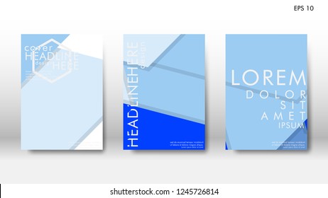 Abstract cover with hexagon elements. book design concept. Futuristic business layout. Digital poster template. Design Vector - eps10