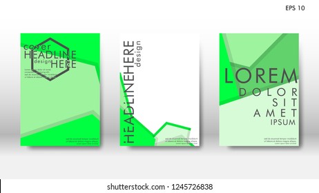 Abstract cover with hexagon elements. book design concept. Futuristic business layout. Digital poster template. Design Vector - eps10