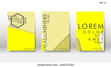 Abstract cover with hexagon elements. book design concept. Futuristic business layout. Digital poster template. Design Vector - eps10