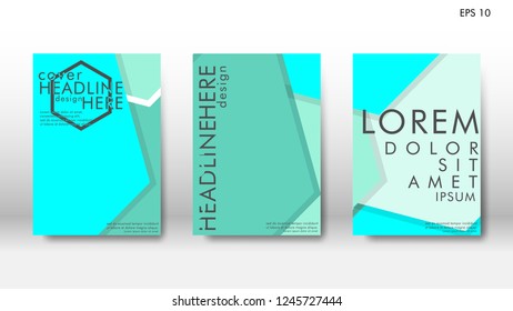 Abstract cover with hexagon elements. book design concept. Futuristic business layout. Digital poster template. Design Vector - eps10