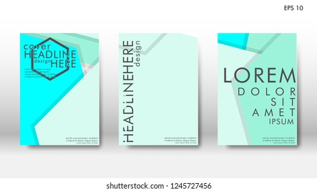 Abstract cover with hexagon elements. book design concept. Futuristic business layout. Digital poster template. Design Vector - eps10