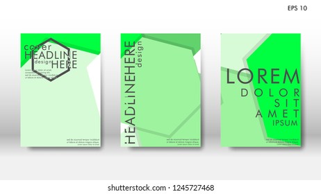 Abstract cover with hexagon elements. book design concept. Futuristic business layout. Digital poster template. Design Vector - eps10