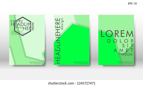 Abstract cover with hexagon elements. book design concept. Futuristic business layout. Digital poster template. Design Vector - eps10