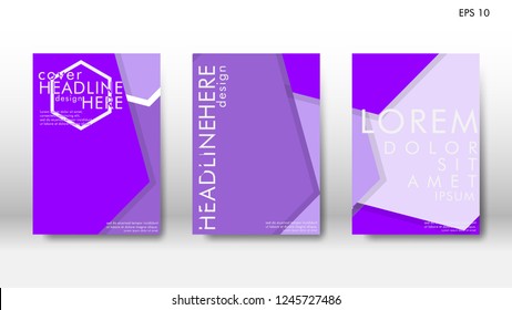 Abstract cover with hexagon elements. book design concept. Futuristic business layout. Digital poster template. Design Vector - eps10
