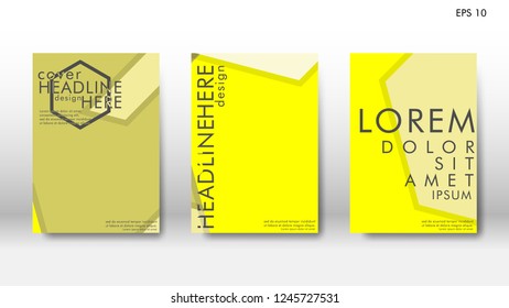 Abstract cover with hexagon elements. book design concept. Futuristic business layout. Digital poster template. Design Vector - eps10