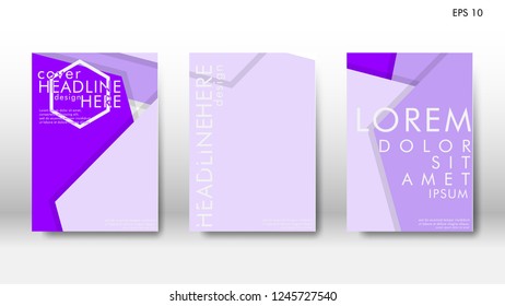 Abstract cover with hexagon elements. book design concept. Futuristic business layout. Digital poster template. Design Vector - eps10