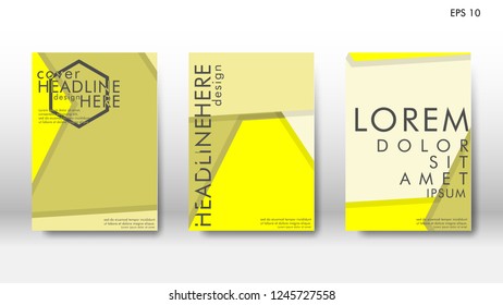 Abstract cover with hexagon elements. book design concept. Futuristic business layout. Digital poster template. Design Vector - eps10