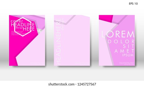 Abstract cover with hexagon elements. book design concept. Futuristic business layout. Digital poster template. Design Vector - eps10