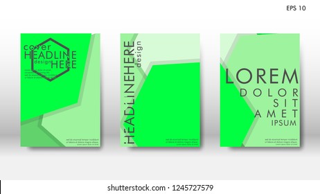 Abstract cover with hexagon elements. book design concept. Futuristic business layout. Digital poster template. Design Vector - eps10