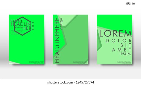Abstract cover with hexagon elements. book design concept. Futuristic business layout. Digital poster template. Design Vector - eps10