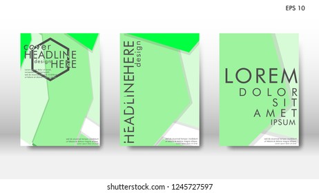 Abstract cover with hexagon elements. book design concept. Futuristic business layout. Digital poster template. Design Vector - eps10