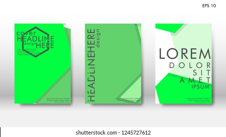 Abstract cover with hexagon elements. book design concept. Futuristic business layout. Digital poster template. Design Vector - eps10