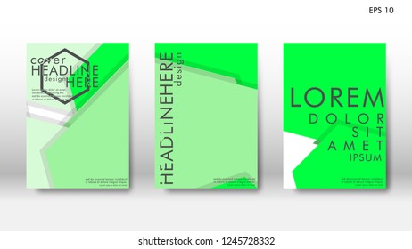 Abstract cover with hexagon elements. book design concept. Futuristic business layout. Digital poster template. Design Vector - eps10