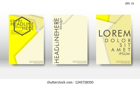 Abstract cover with hexagon elements. book design concept. Futuristic business layout. Digital poster template. Design Vector - eps10