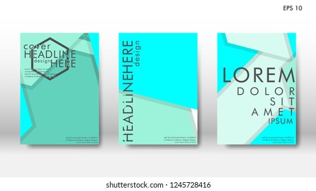 Abstract cover with hexagon elements. book design concept. Futuristic business layout. Digital poster template. Design Vector - eps10