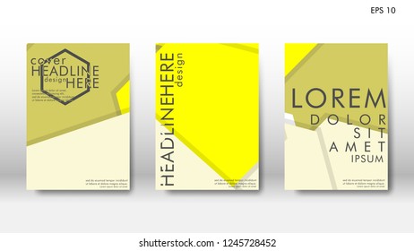 Abstract cover with hexagon elements. book design concept. Futuristic business layout. Digital poster template. Design Vector - eps10